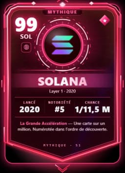 Carte Mythique Solana « La Grande Accélération »