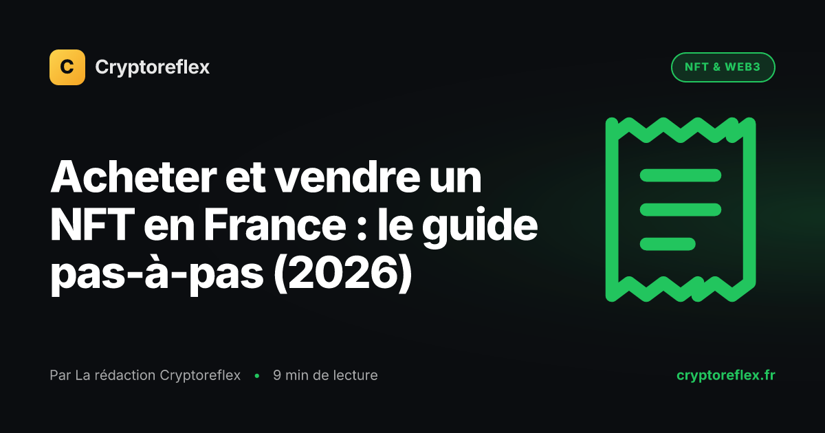 Cover : Acheter et vendre un NFT en France : le guide pas-à-pas (2026)