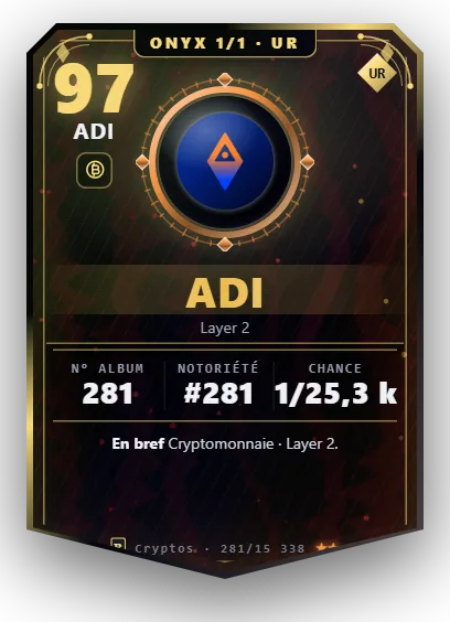 Carte Reflex ADI, version Onyx 1/1