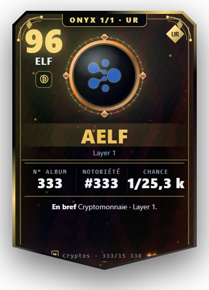 Carte Reflex aelf, version Onyx 1/1