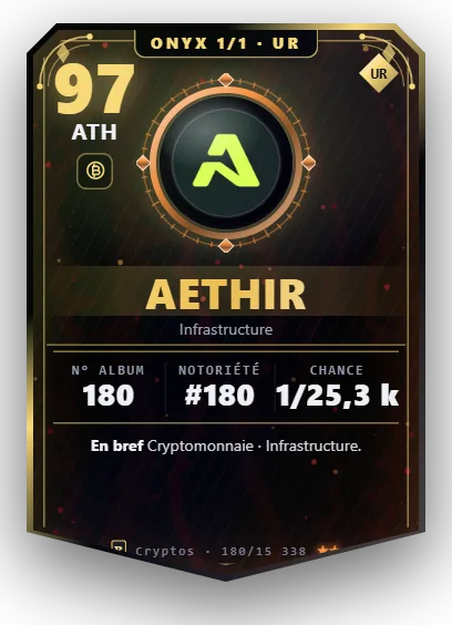 Carte Reflex Aethir, version Onyx 1/1