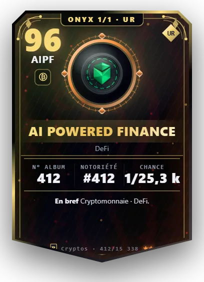 Carte Reflex AI Powered Finance, version Onyx 1/1