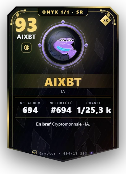 Carte Reflex aixbt, version Onyx 1/1
