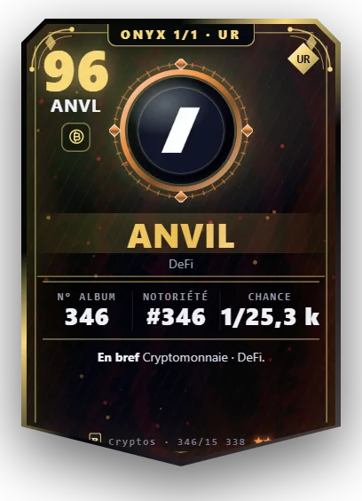 Carte Reflex Anvil, version Onyx 1/1