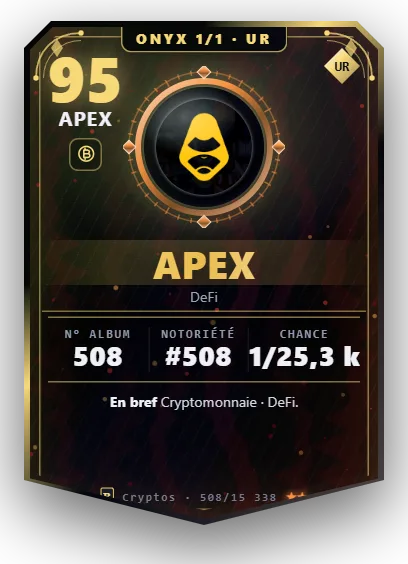Carte Reflex APEX, version Onyx 1/1