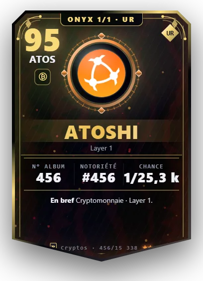Carte Reflex Atoshi, version Onyx 1/1