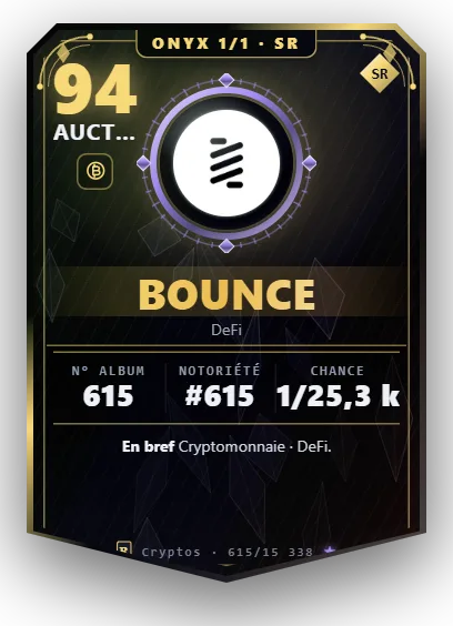 Carte Reflex Bounce, version Onyx 1/1
