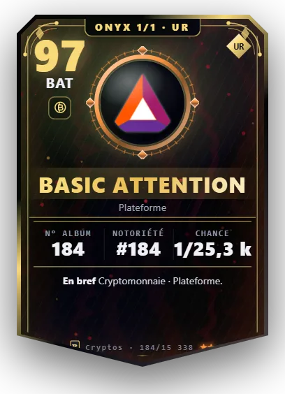Carte Reflex Basic Attention, version Onyx 1/1