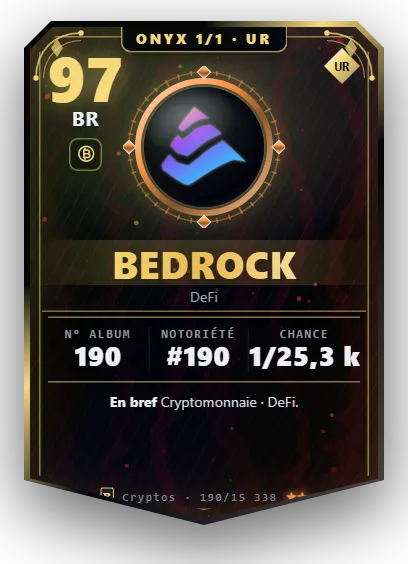 Carte Reflex Bedrock, version Onyx 1/1