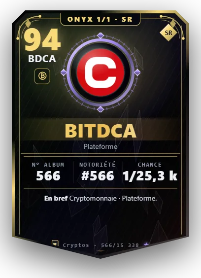 Carte Reflex BitDCA, version Onyx 1/1