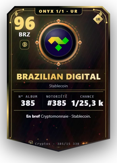 Carte Reflex Brazilian Digital, version Onyx 1/1