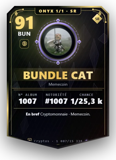 Carte Reflex Bundle Cat, version Onyx 1/1