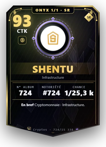 Carte Reflex Shentu, version Onyx 1/1