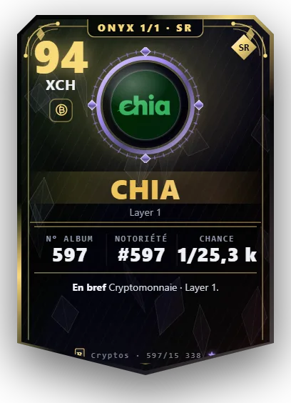 Carte Reflex Chia, version Onyx 1/1