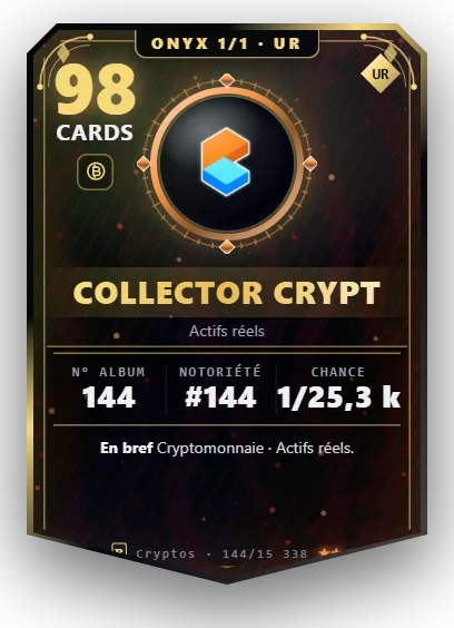 Carte Reflex Collector Crypt, version Onyx 1/1