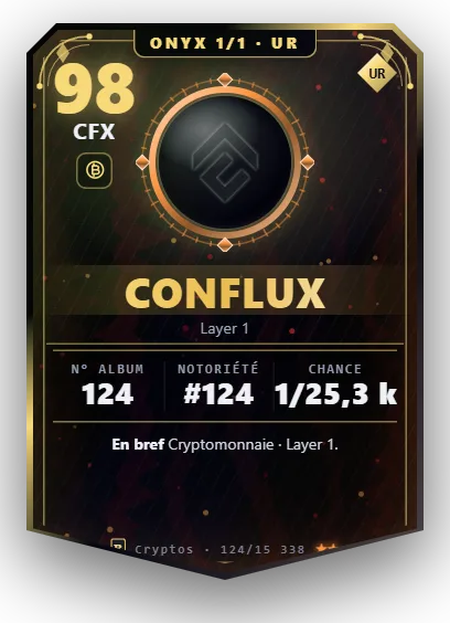 Carte Reflex Conflux, version Onyx 1/1