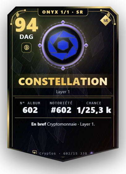 Carte Reflex Constellation, version Onyx 1/1