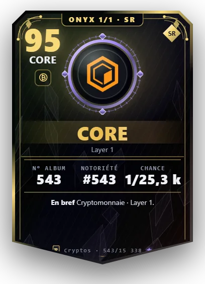 Carte Reflex Core, version Onyx 1/1
