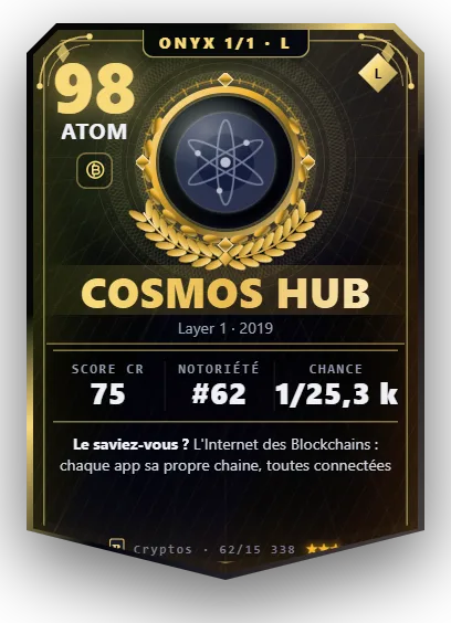 Carte Reflex Cosmos Hub, version Onyx 1/1