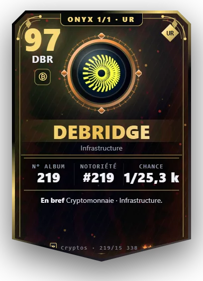 Carte Reflex deBridge, version Onyx 1/1