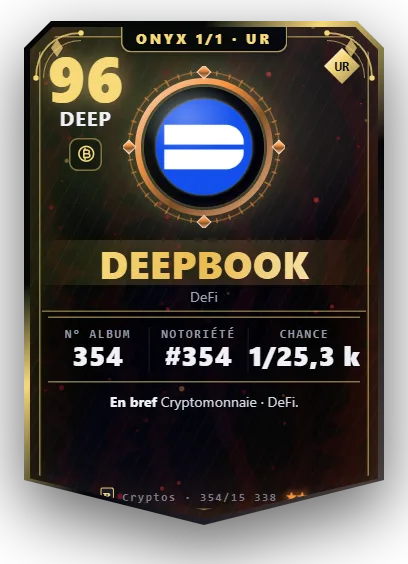 Carte Reflex DeepBook, version Onyx 1/1