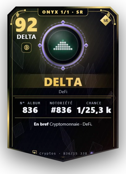Carte Reflex Delta, version Onyx 1/1