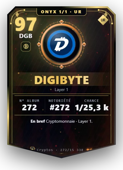 Carte Reflex DigiByte, version Onyx 1/1