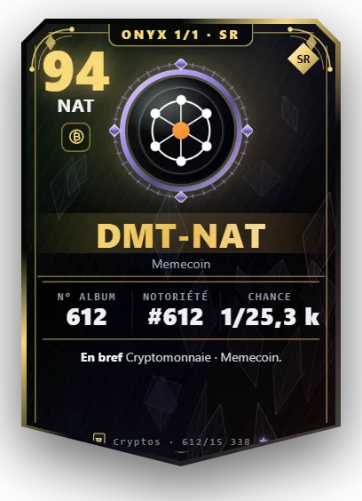 Carte Reflex DMT-NAT, version Onyx 1/1
