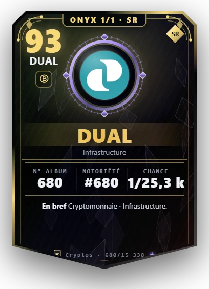 Carte Reflex Dual, version Onyx 1/1