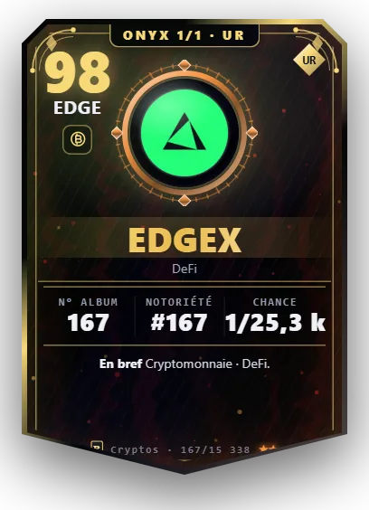 Carte Reflex edgeX, version Onyx 1/1