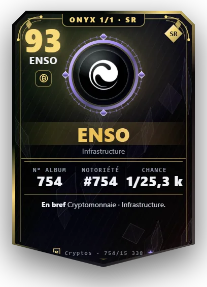 Carte Reflex Enso, version Onyx 1/1