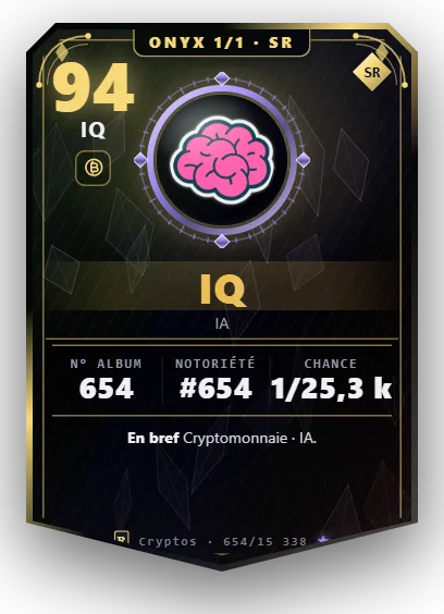 Carte Reflex IQ, version Onyx 1/1