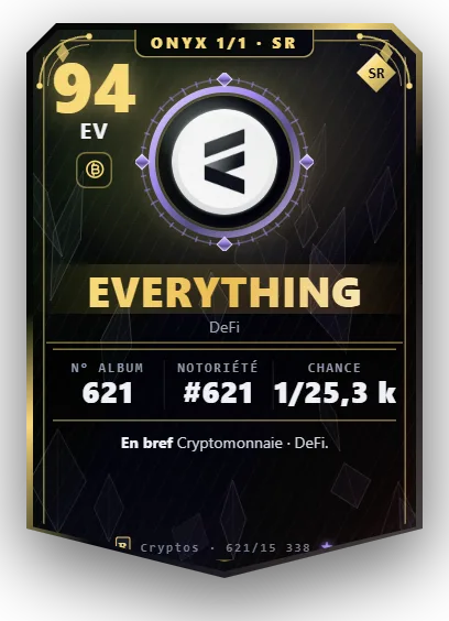 Carte Reflex Everything, version Onyx 1/1