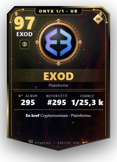 Carte Reflex EXOD, version Onyx 1/1