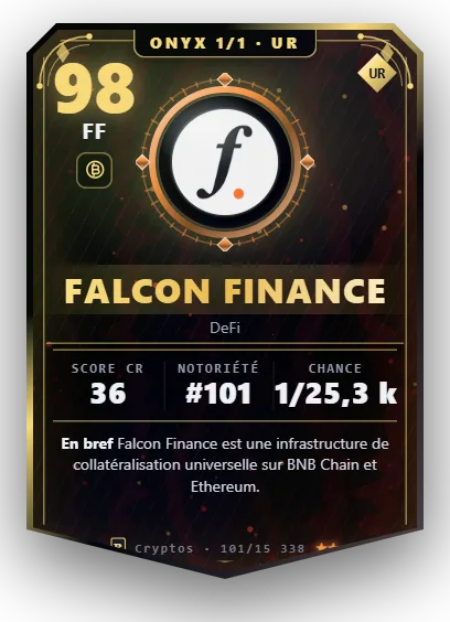 Carte Reflex Falcon Finance, version Onyx 1/1