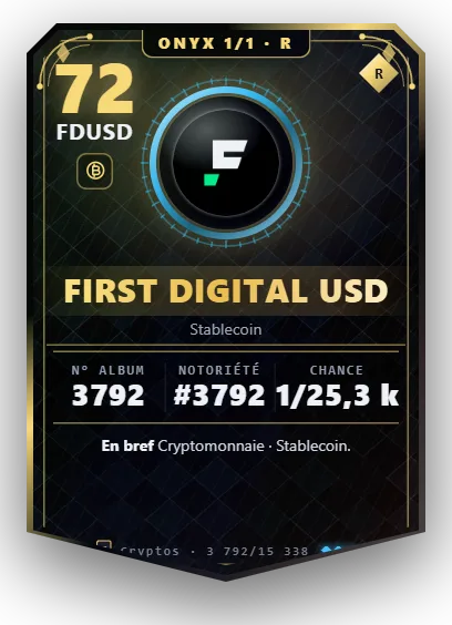 Carte Reflex First Digital USD, version Onyx 1/1