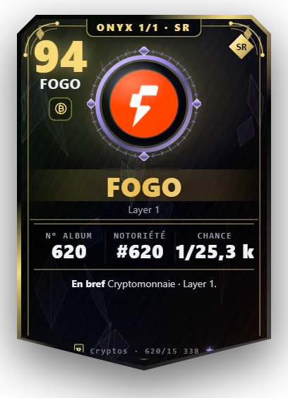 Carte Reflex Fogo, version Onyx 1/1