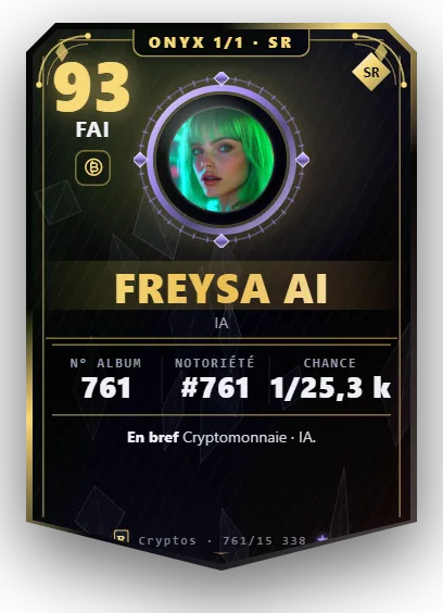Carte Reflex Freysa AI, version Onyx 1/1