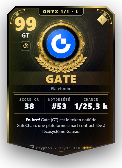 Carte Reflex Gate, version Onyx 1/1