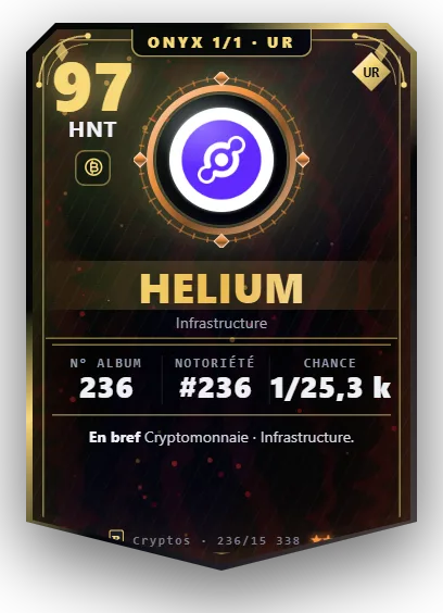 Carte Reflex Helium, version Onyx 1/1