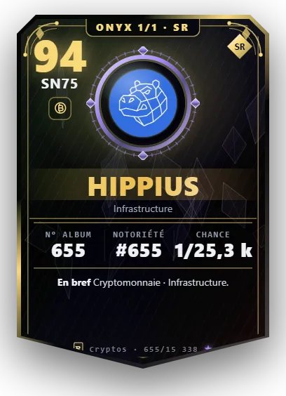 Carte Reflex Hippius, version Onyx 1/1