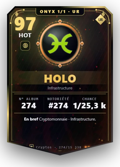 Carte Reflex Holo, version Onyx 1/1