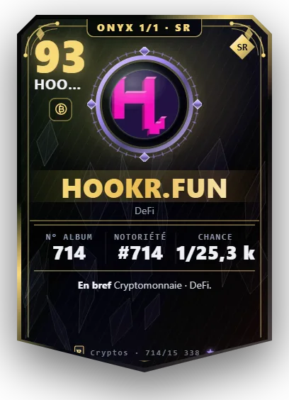 Carte Reflex Hookr.fun, version Onyx 1/1