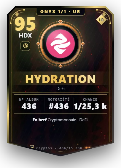 Carte Reflex Hydration, version Onyx 1/1