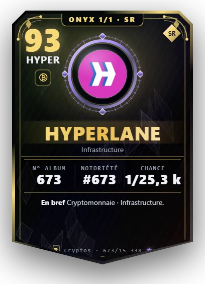Carte Reflex Hyperlane, version Onyx 1/1