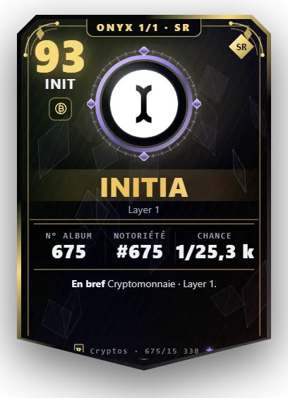 Carte Reflex Initia, version Onyx 1/1