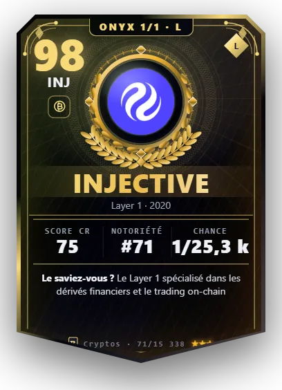Carte Reflex Injective, version Onyx 1/1