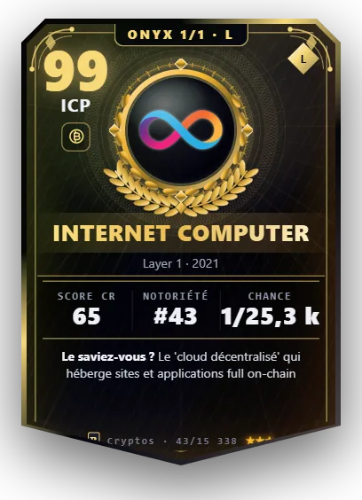 Carte Reflex Internet Computer, version Onyx 1/1