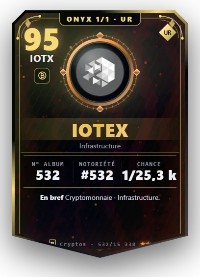 Carte Reflex IoTeX, version Onyx 1/1