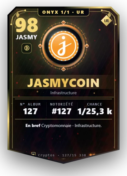 Carte Reflex JasmyCoin, version Onyx 1/1
